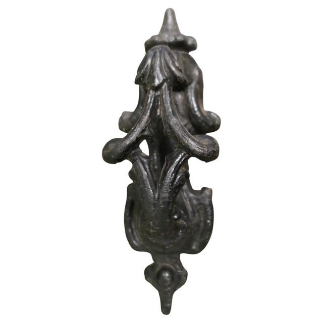 Brown Victorian Iron Door Knocker For Sale - Image 8 of 8