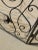 Vintage Three Panel Black Fireplace Screen Black Iron and Scrolled For Sale - Image 10 of 12