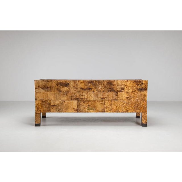 Sculptural Birchwood Sofa in Birch Bark and Leather from Werner Neumann, the Netherlands, 2010 For Sale - Image 11 of 18