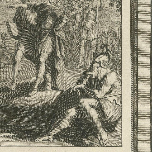 Pieter Mortier, Gideon's Fleece and Gideon Chooses His Soldiers, 1700, Engraving For Sale - Image 6 of 12