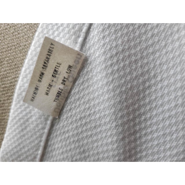 Traditional Vintage Matouk Blue and White Bedspread and Pillow Shams For Sale - Image 3 of 8