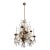 Mid 20th Century Plaza Hotel French Louis Bronze & Crystal Tiered Chandelier For Sale
