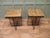 A Pair of Inverted Pyramid Occasional Tables The tables are made from very precisely cut fruit wood in a pyramid shape...
