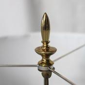 Mid-Century Modern 1950s Mid-century Modern Barovier Toso Murano Glass Lamp With Pleated White Shades - a Pair For Sale - Image 3 of 10