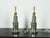 1920s French Gagneau Paris Steel and Brass Table Lamps with Waterleaves - Pair For Sale - Image 9 of 9