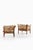 Indra Easy Chairs in Beech, Brass and Leather by Arne Norell, 1970s, Set of 2 For Sale - Image 6 of 10