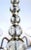 Art Deco French Art Deco 6-Light Chrome Chandelier With Stacked Glass Spheres; Attributed to Jacques Adnet For Sale - Image 3 of 7
