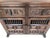Spanish 20th Century Spanish Carved Dark Walnut Tuscan Two Drawers Credenza or Buffet For Sale - Image 3 of 13