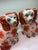 Staffordshire Potteries Vintage Staffordshire Spaniel Dog Figurines Pair Hand Painted Ceramic - A Pair For Sale - Image 4 of 12