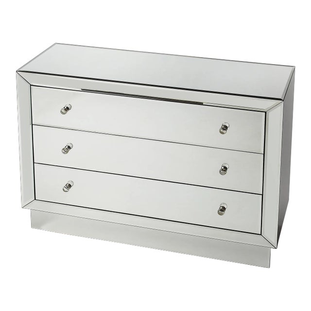 Emma Mirrored Chest, Clear For Sale