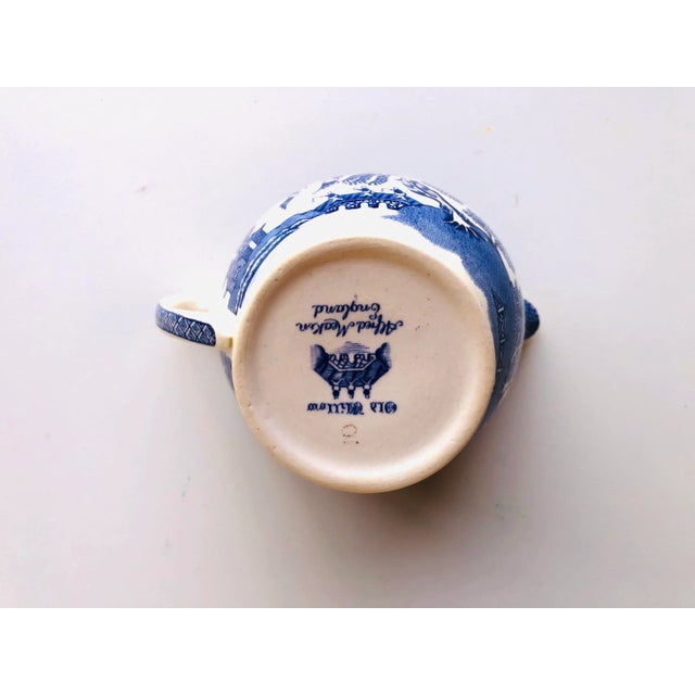 Vintage Alfred Meakin "Old Willow" Creamer /Pitcher For Sale - Image 4 of 6