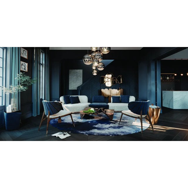 Uchiwa Armchair by Alma de Luce For Sale - Image 6 of 7