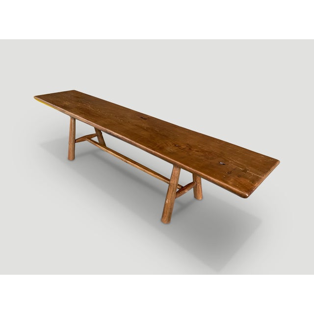 Andrianna Shamaris Mid-Century Couture Bench For Sale - Image 11 of 18
