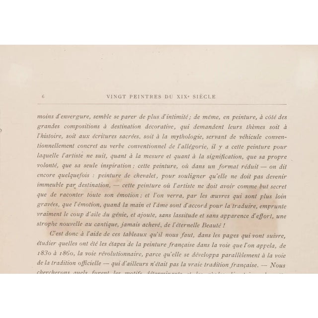 Paysage is an original print in e thing technique on ivory paper, realized and by Charles Pinet, engraver a sculptor,...