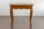 19th Century French 19th Century Walnut Side Table with Leather Top and Long Lateral Drawer For Sale - Image 5 of 12