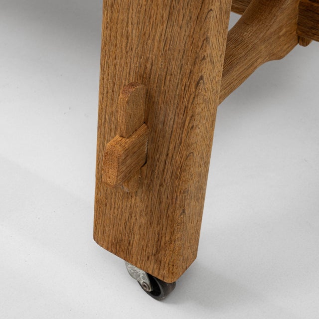 Mid 20th Century French Oak Bar Table With Hidden Storage For Sale - Image 10 of 18