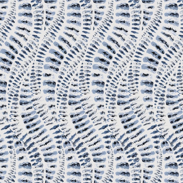 Not Yet Made - Made To Order Halsted Headboard in Blue Snake Skin, King For Sale - Image 5 of 6