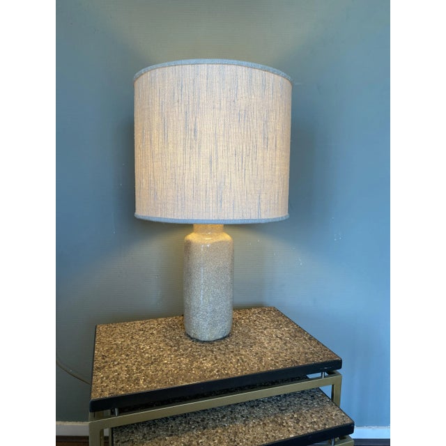 Mid-Century Modern Vintage Earthenware Craquelé Table Lamp by Pieter Groeneveldt, 1950s For Sale - Image 3 of 13