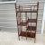 Antique Faux Tortoise Shell Finish Bamboo Etagere With Five Pine Planked Shelves For Sale - Image 12 of 12