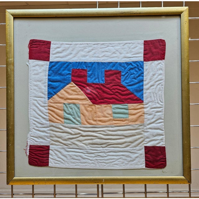 Mid 20th Century Framed Crib Quilt For Sale - Image 10 of 10