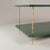 Handcrafted Satin Marthas Vineyard Painted Two-Layer Coffee Table With Brass Bamboo Legs For Sale - Image 4 of 5