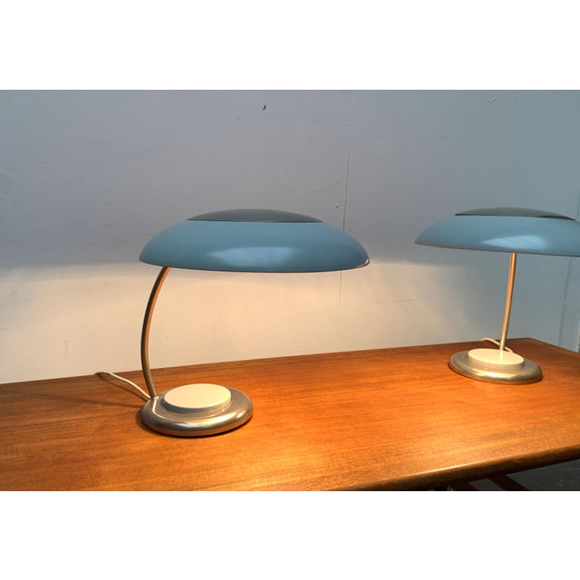 Mid-Century GDR Table Lamps from VEB Leuchtenbau, Lengefeld, 1960s, Set of 2 For Sale - Image 4 of 18