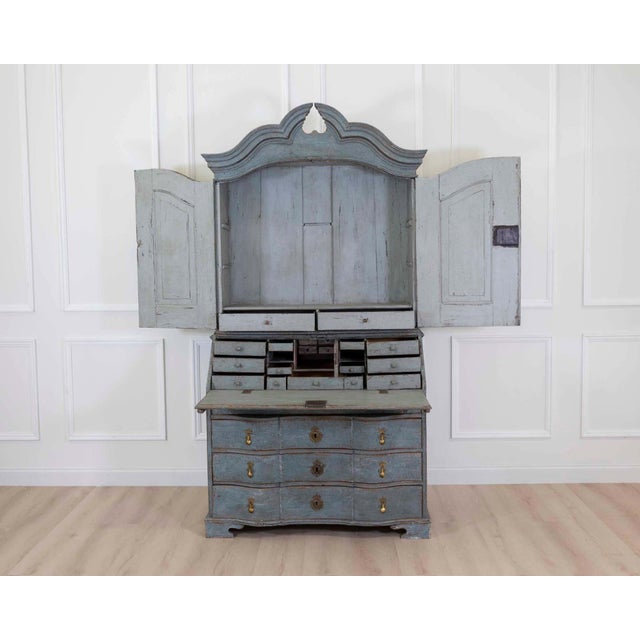 Mid-Century Modern Scandinavian 18th Century Bureau For Sale - Image 3 of 9
