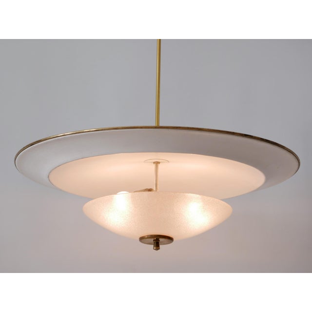Large Mid-Century Modern UFO Ceiling or Pendant Lamp, Germany, 1950s For Sale - Image 13 of 18