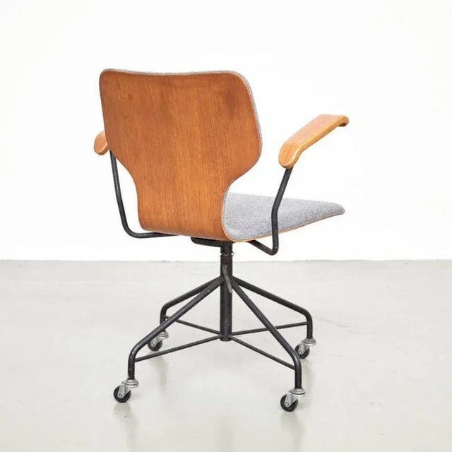Office Chair by Isamu Kenmochi for Tendo Mokko, 1950s For Sale - Image 4 of 10