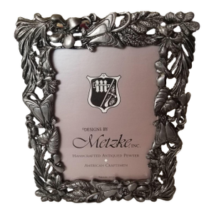 Vintage Handcrafted Pewter Frame by Metzke