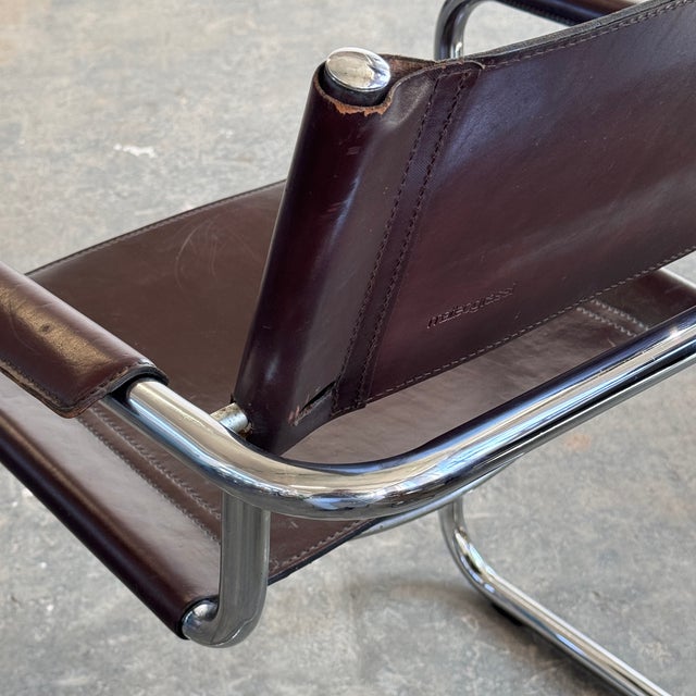 1970s MG5 Leather Chair by Matteo Grassi, 1970 For Sale - Image 5 of 16