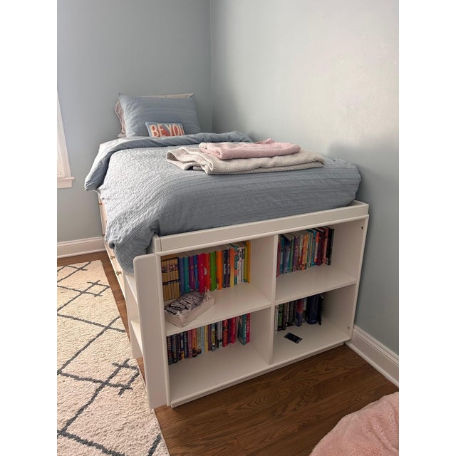 Mid-Century Modern West Elm X PBT Modernist Captain's Bed For Sale - Image 3 of 4