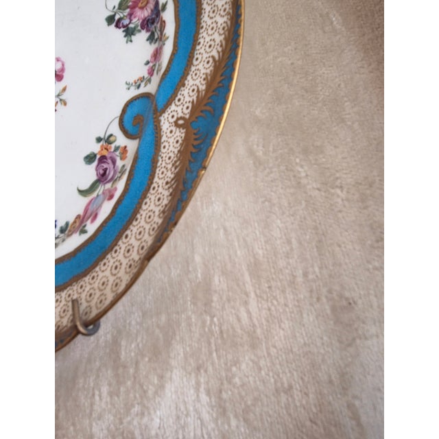 Late 18th Century Pair of 18Th Century Sevres Porcelain Plates Mounted in Shadow Box Frames For Sale - Image 5 of 16