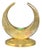 Gold Brass Candleholder by Arthur Pe for Kolback 1960s For Sale - Image 8 of 8