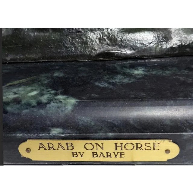 Arab Huntsman on Horse Bronze Sculpture by Antoine-Louis Barye - Signed For Sale In Las Vegas - Image 6 of 9