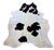 Natural Brazilian Black and White Cowhide Rug 74" X 90" For Sale - Image 4 of 5