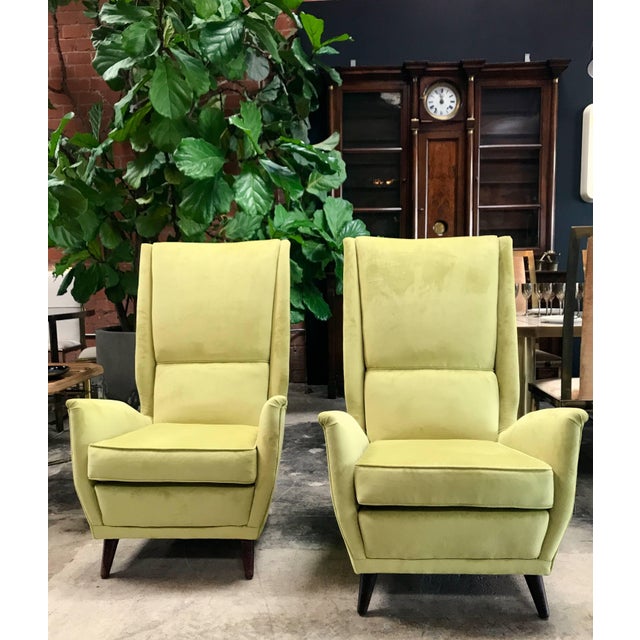 Italian absolutely fabulous armchairs by ISA, Italy, 1950.