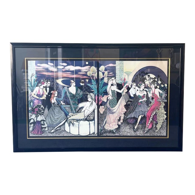 Art Deco Lithographs “Who Needs Tomorrow?” & “We’ve Got Tonight” by Mary Vickers For Sale