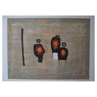 Witold-K, Trois personnages, Original Lithograph For Sale