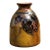 Vintage Hand Painted Leaves Studio Pottery Vase For Sale
