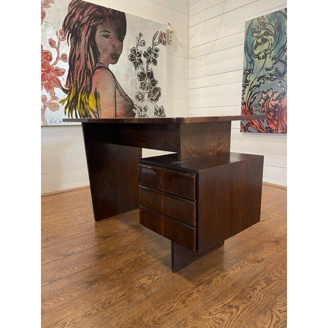 Writing Desk by Bohumil Landsman for Jitona For Sale - Image 5 of 7