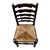 Wood English Oak and Rush Seat Ladder Back Chairs, Late 19th Century, Set of 4 For Sale - Image 7 of 8