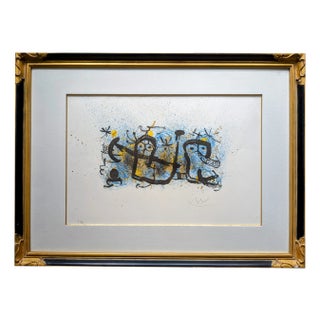 Joan Miro, Ma de Proverbis / My Proverb, Original Hand-Signed Color Lithograph, 1970 For Sale