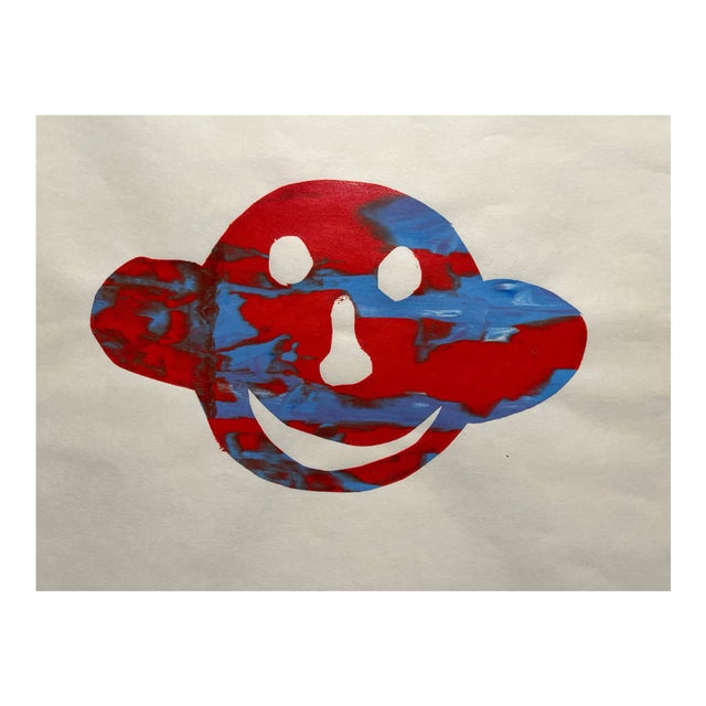 1998 "Happy Face" Original Print on Paper For Sale