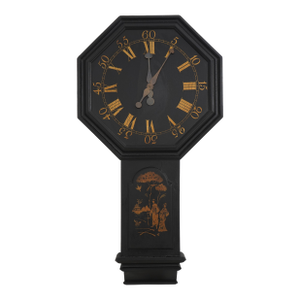 Chinoiserie Decorated Finish Electric Wall Clock