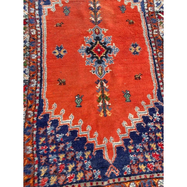Vintage Moroccan Rug For Sale - Image 3 of 14