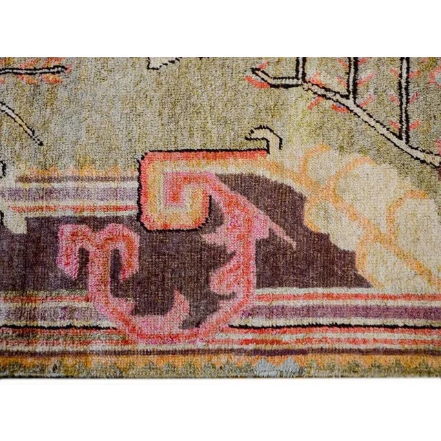 Early 20th Century Khotan Rug - 4′4″ × 6′4″ For Sale - Image 4 of 6