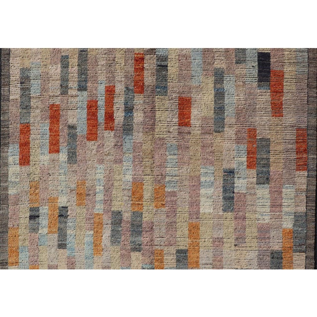 Early 21st Century Keivan Woven Arts Modern Abstract Rug, Colorful Design 7' X 9'6 For Sale - Image 5 of 12