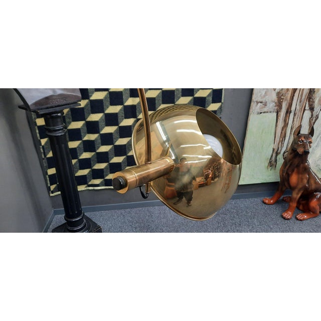 Regency Brass Wall Lamp by Florian Schulz, 1970s For Sale - Image 6 of 14