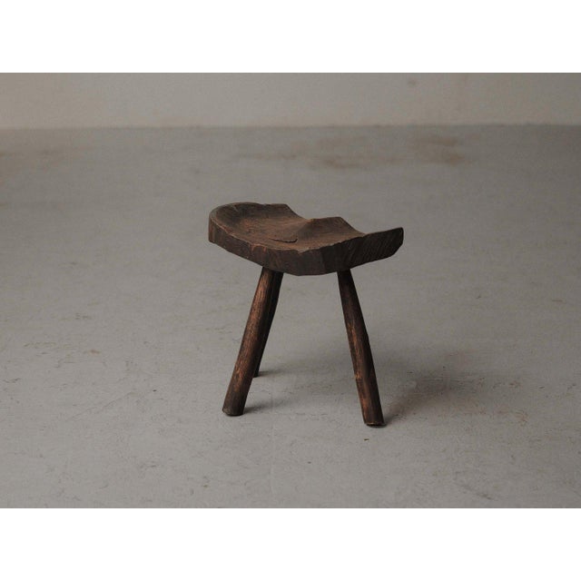 Primitive Milking Stool in Wood, France, 1900 For Sale - Image 13 of 14